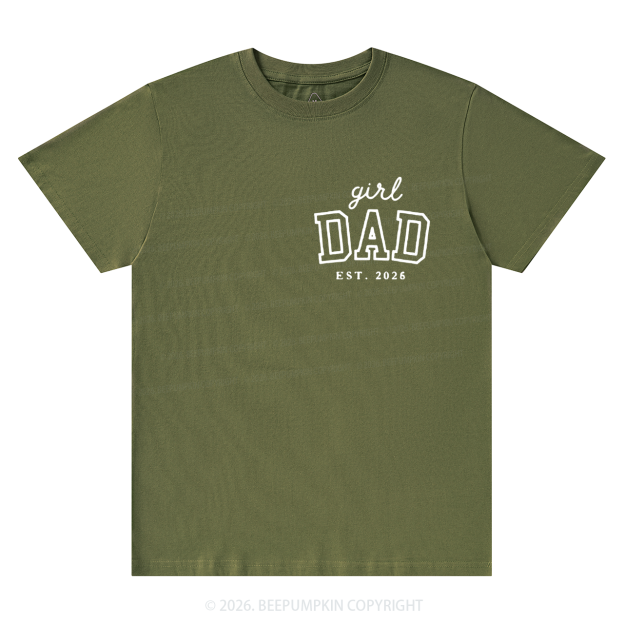 Personalized Girl Dad Est Year T-shirt