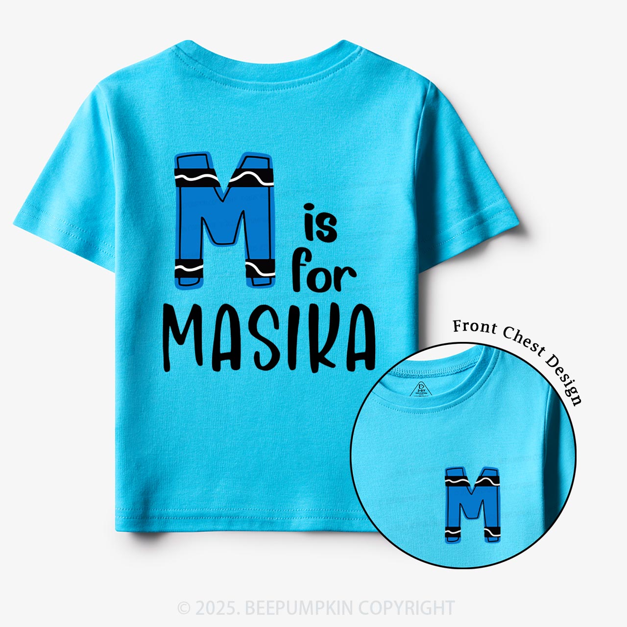 Personalized Name First Day Of school Toddler&Kid's Tees Beepumpkin