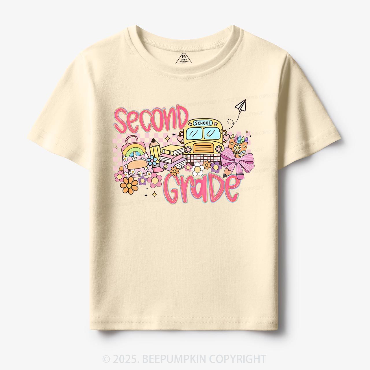 Personalized Happy School Journey Toddler&Kid's Tees Beepumpkin