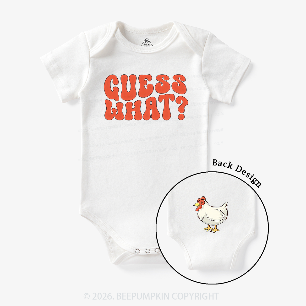 Guess What? Baby Bodysuit Beepumpkin