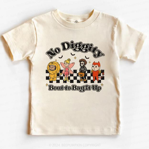 Halloween No Diggity Bout to Bag It Up Toddler&Kids Tees 