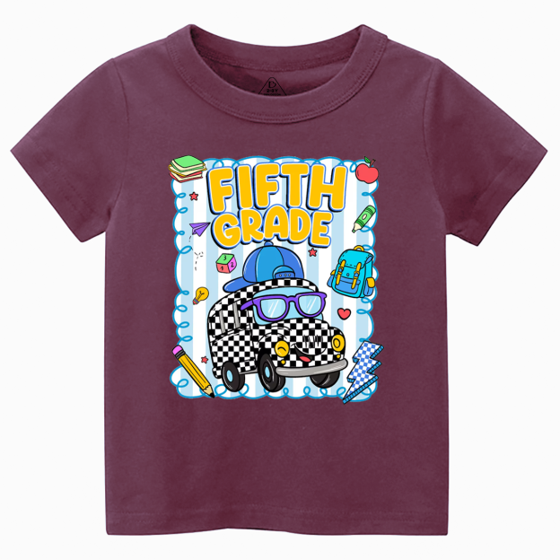 Personalized Toot Toot School Bus Toddler&Kid's Tees Beepumpkin 