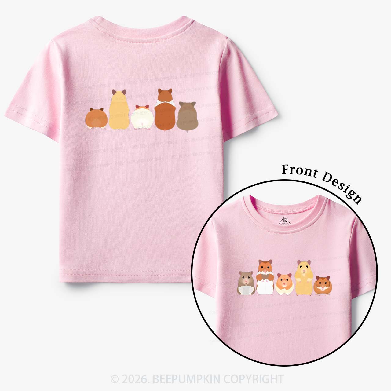Cute Pet Hamsters Funny Toddler&Kid's Tees