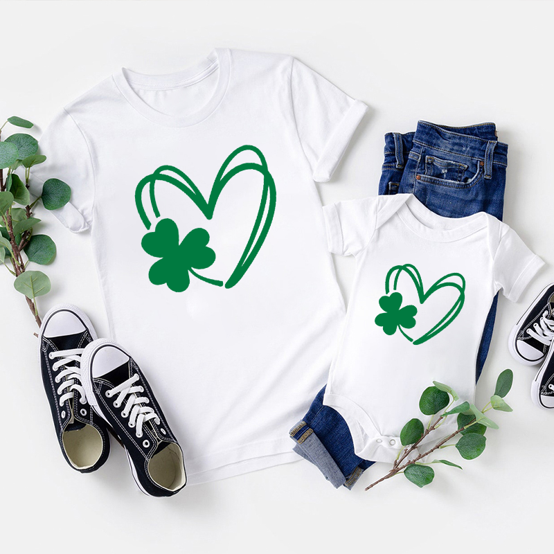 Heart St.Patrick's Day Family Matching Shirt