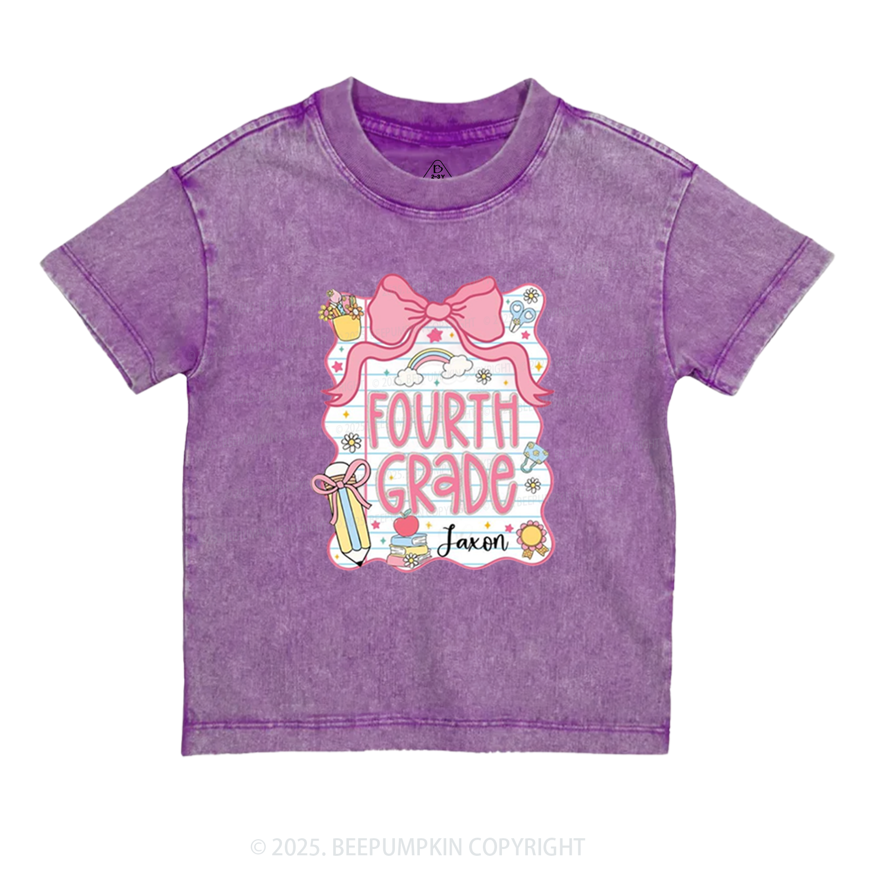 Personalized Sweet School Journey Toddler&Kids Washed Tees