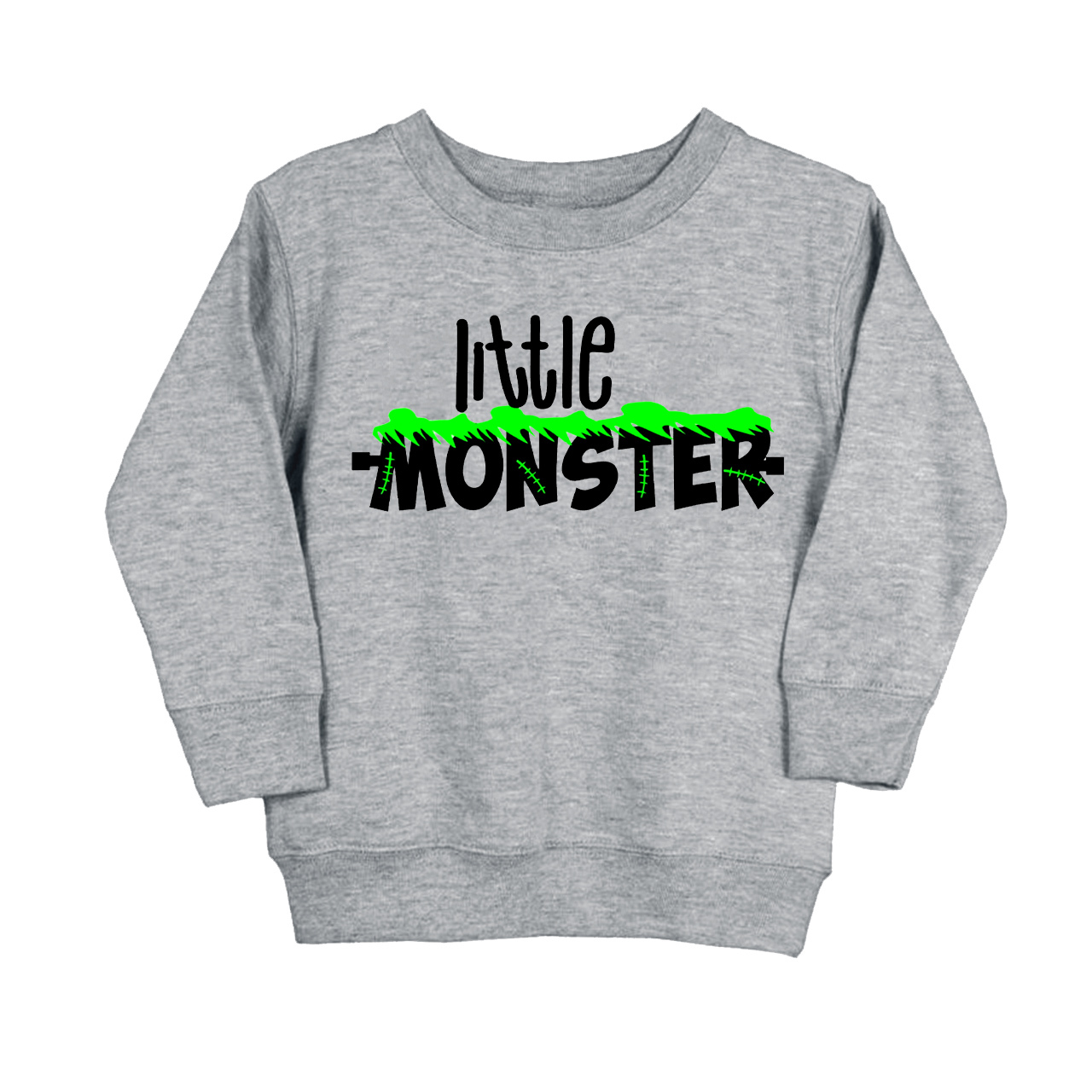 Halloween Little Monster With Green Scar Kids Sweatshirt