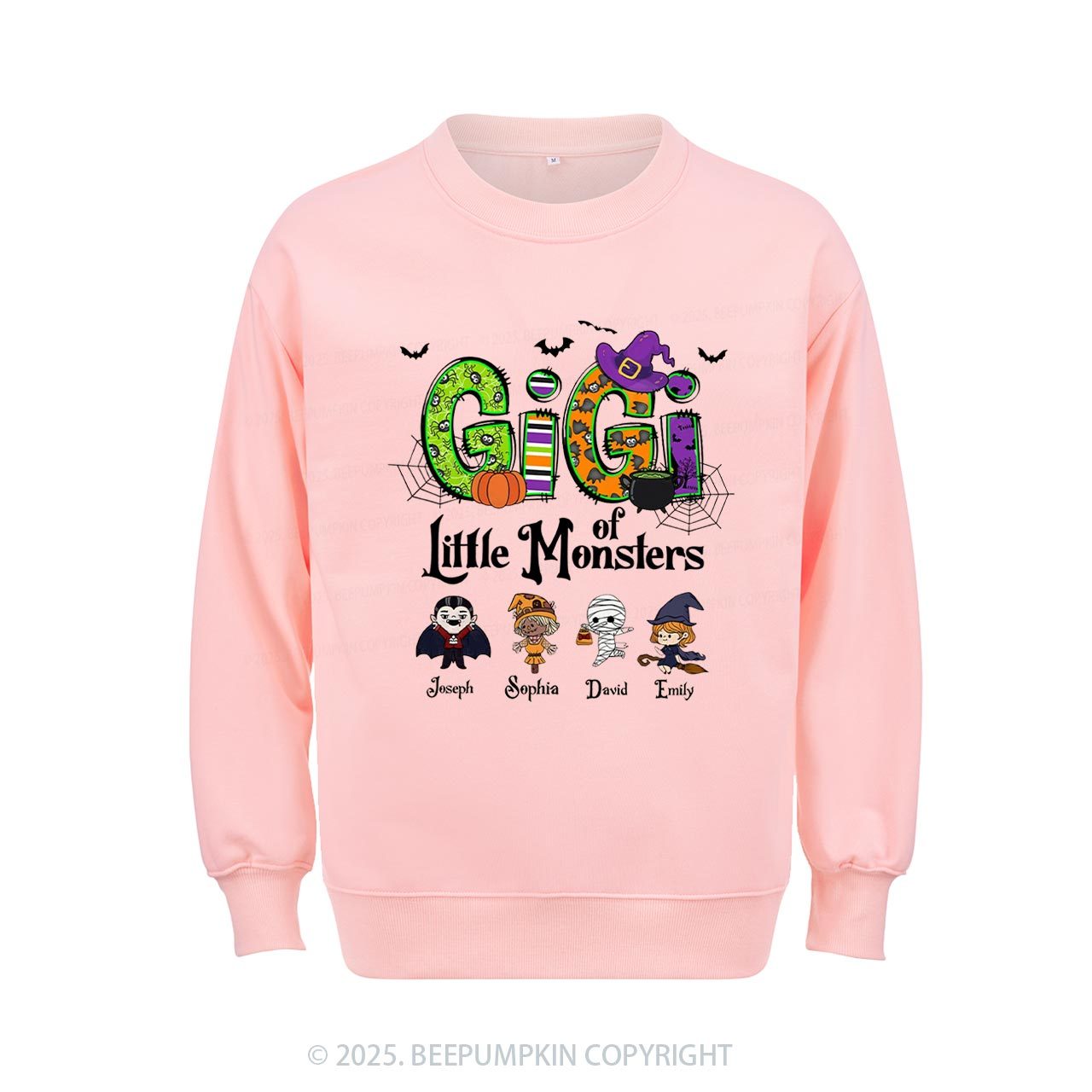 Personalized Mimi Halloween Sweatshirt Beepumpkin