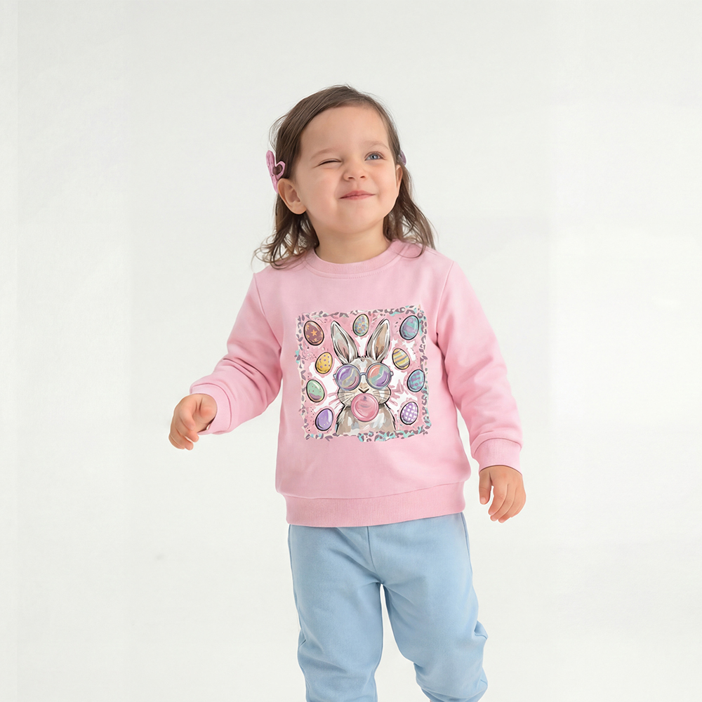 Sassy Bunny Bubble Kid's Sweatshirt