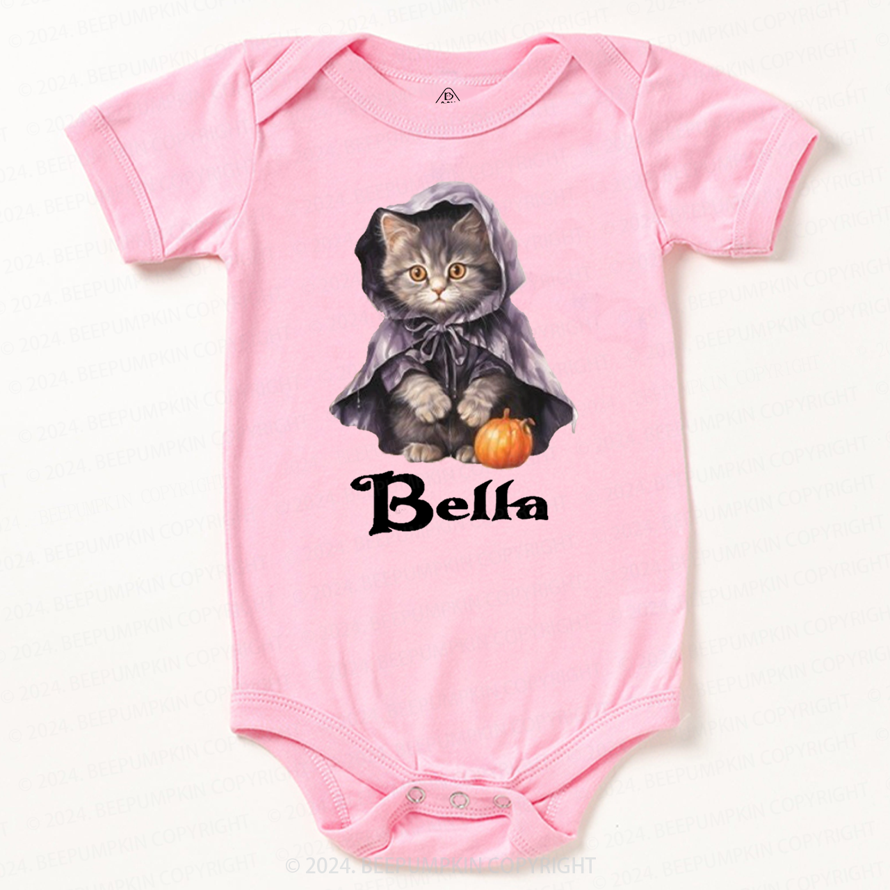 Personalized Halloween Cats Friends Baby Bodysuits 