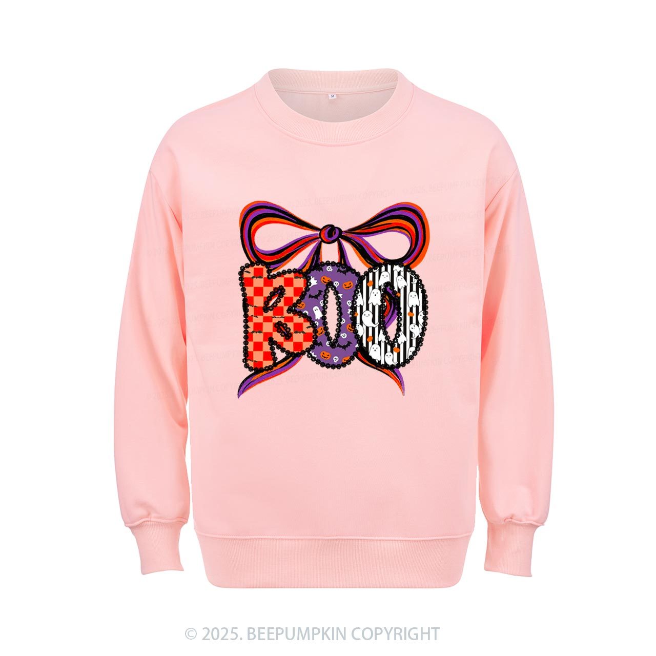Boo Halloween Coquette Sweatshirt Beepumpkin