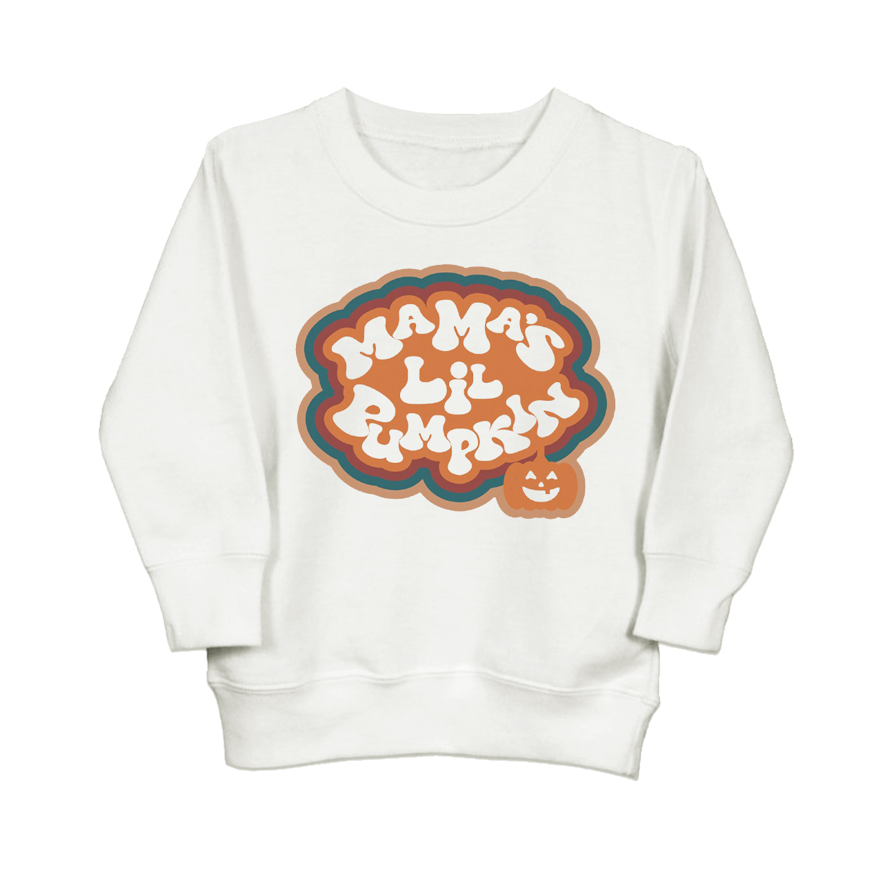 Halloween Mama's Lil Pumpkin Kids Sweatshirt