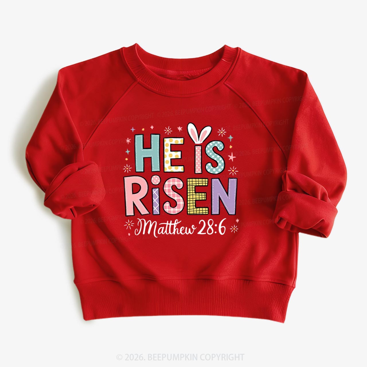 He is Risen Easter Joy Kid's Sweatshirt