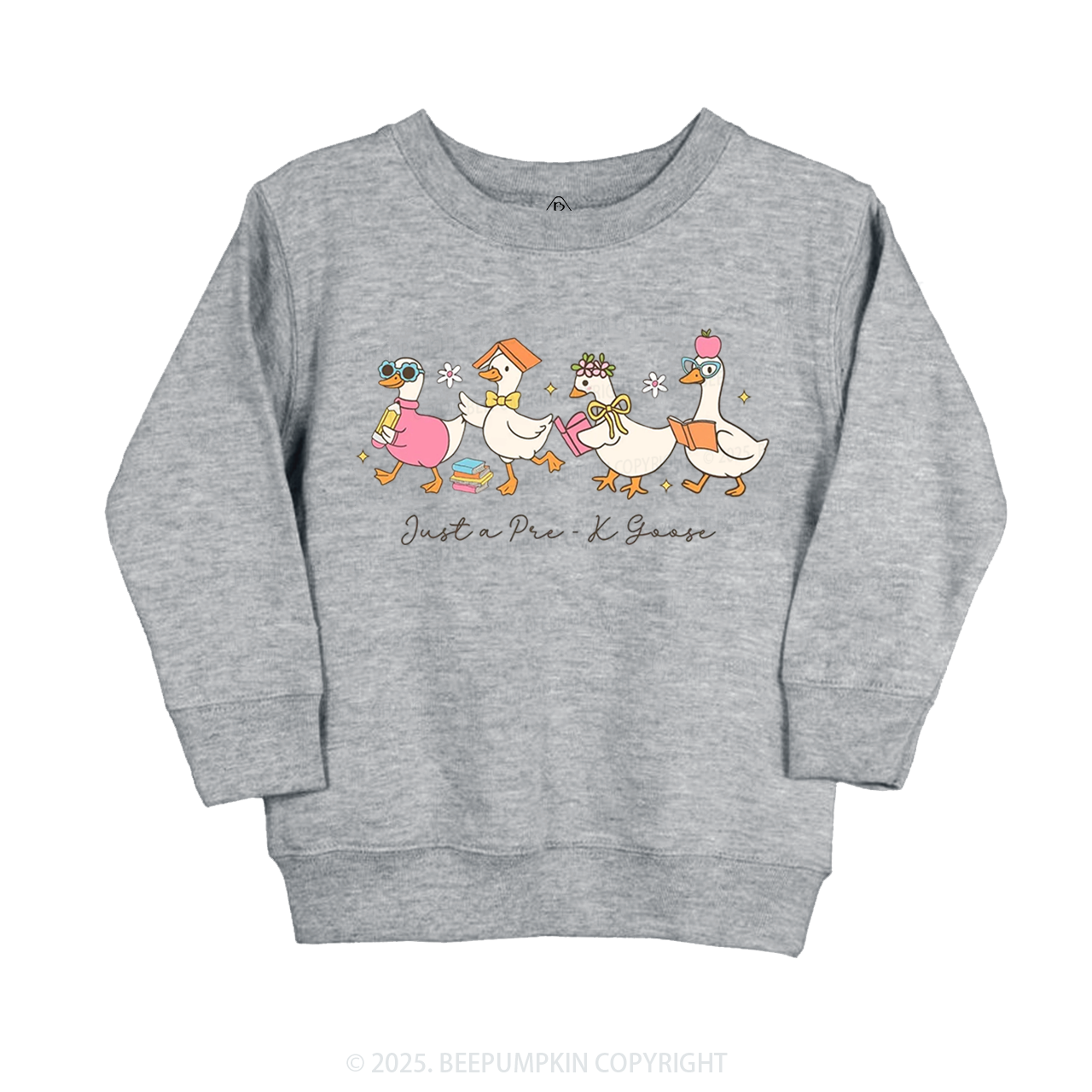 Personalized Back To School Goose Kid's Sweatshirt