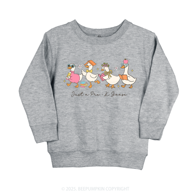 Personalized Back To School Goose Kid's Sweatshirt