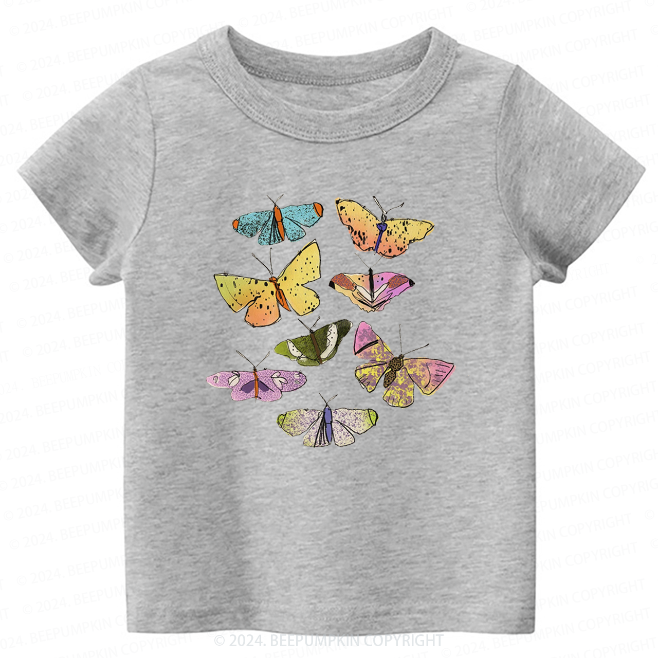 Colorful Butterflies Toddler&Kids Tees 