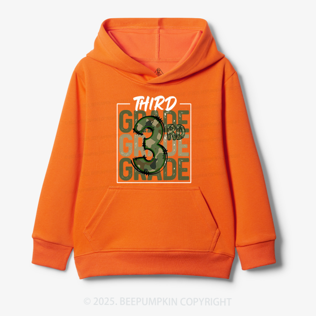 Personalized Camo Back to School Kid's Hoodies Beepumpkin