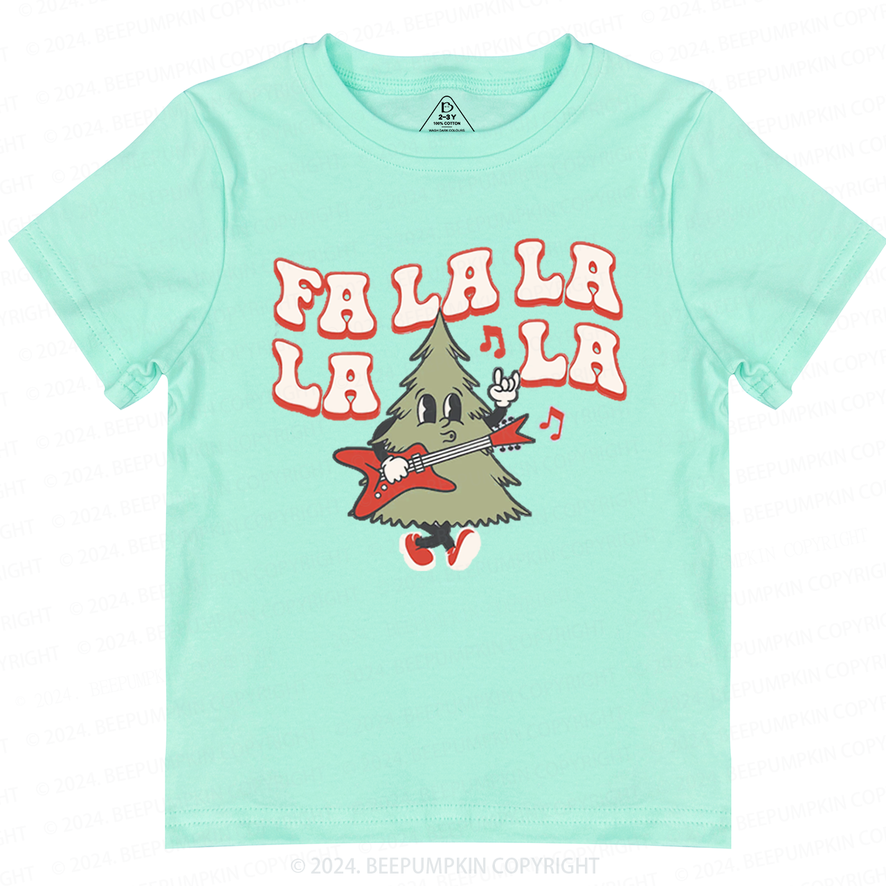 Fa La La La Tree Christmas Season Toddler&Kids Tees 
