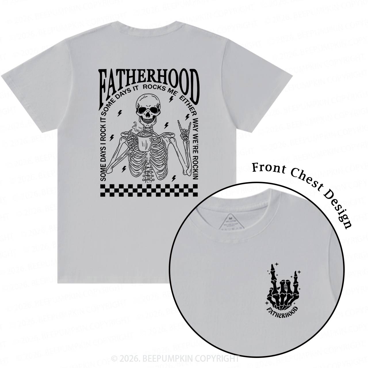 Fatherhood Funny Cool Skeleton Dad T-Shirts
