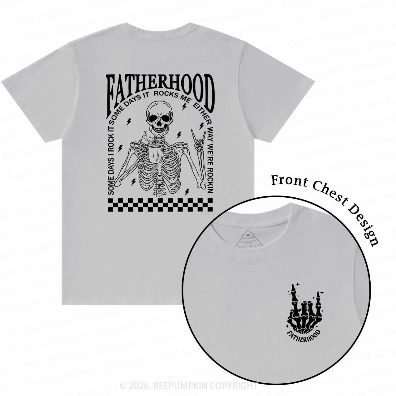 Fatherhood Funny Cool Skeleton Dad T-Shirts
