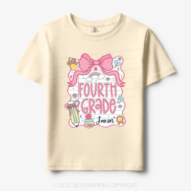 Personalized Sweet School Journey Toddler&Kid's Tees Beepumpkin