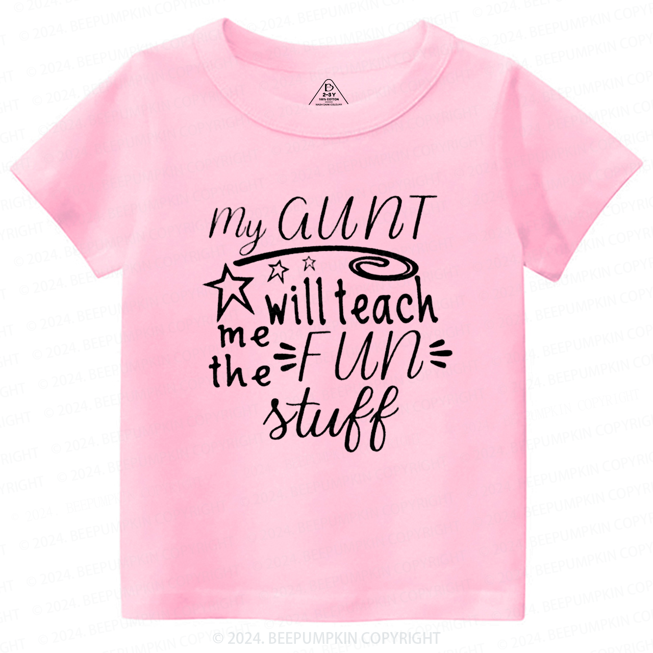 My Aunt Will Teach Me the Fun Stuff Toddler&Kids Tees