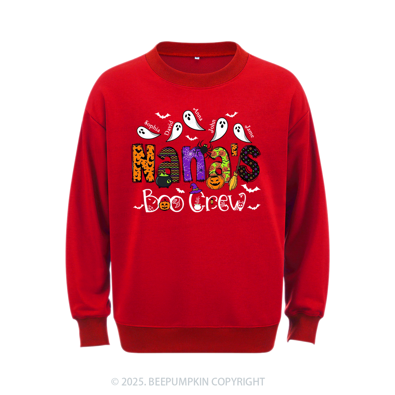 Personalized Mimi's Boo Crew Sweatshirt Beepumpkin
