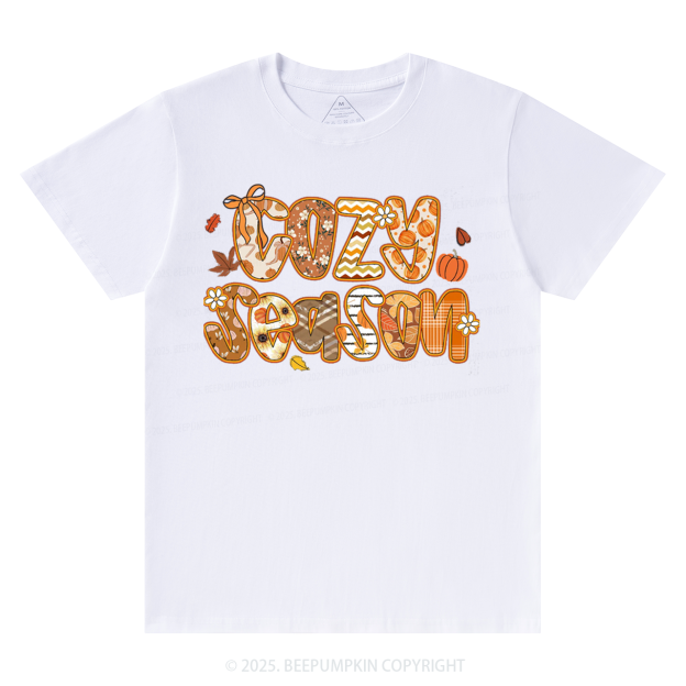 Cozy Season Fall T-Shirts Beepumpkin 