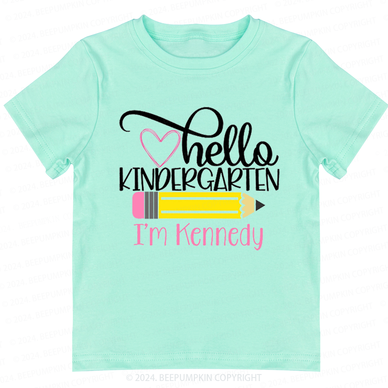 Personalized Pencil Toddler&Kids Tees 