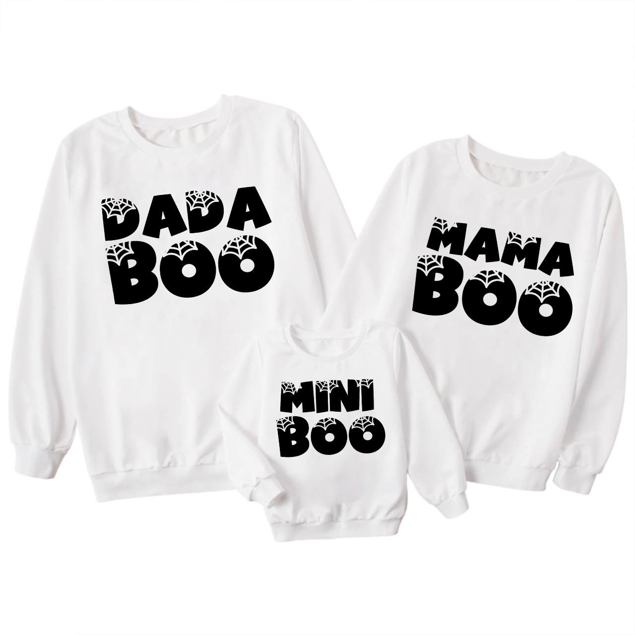 Personalized Matching Boo Family Sweatshirts