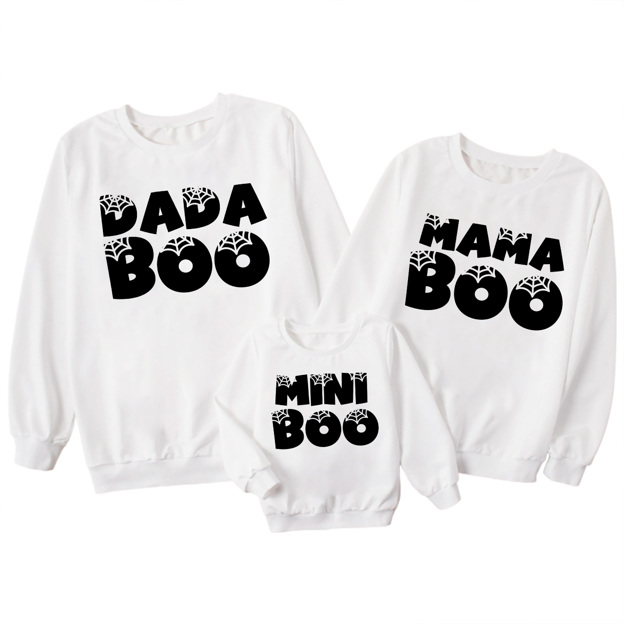 Personalized Matching Boo Family Sweatshirts