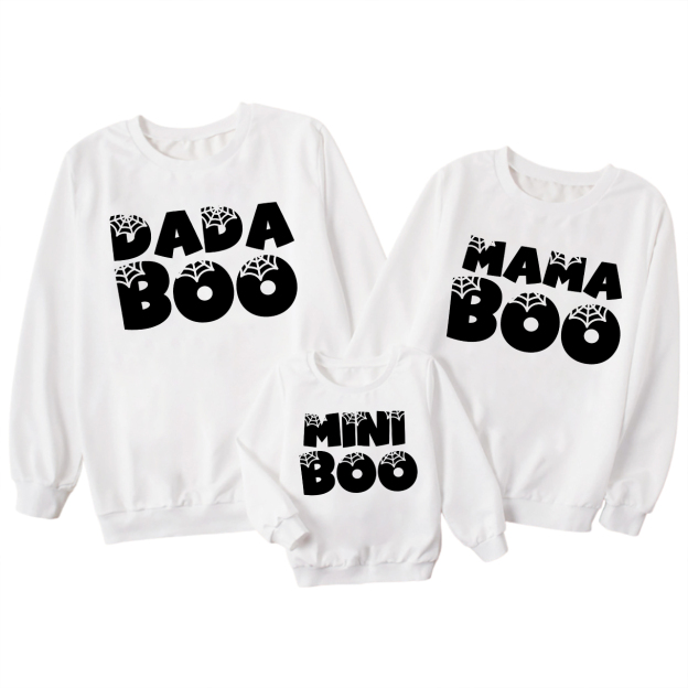 Personalized Matching Boo Family Sweatshirts