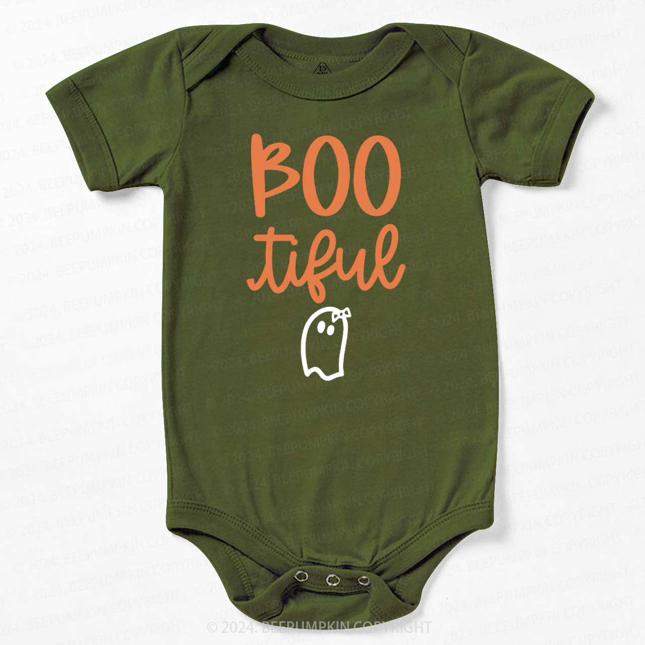 Bootiful Ghost Halloween Bodysuit For Baby