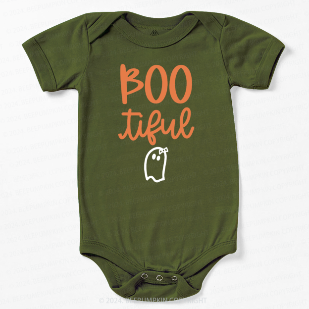 Bootiful Ghost Halloween Bodysuit For Baby