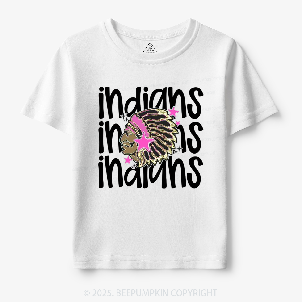 School Mascot Indians Toddler&Kid's Tees Beepumpkin