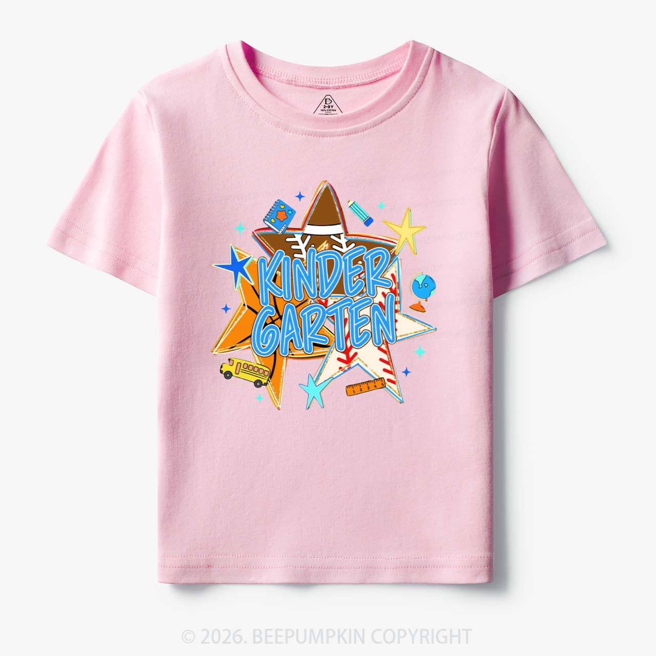 Personalized Baseball Basketball Stars Back to School Toddler&Kid's Tees