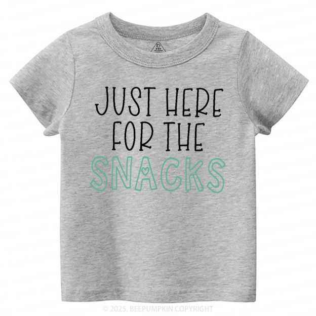 Just Here For The Snacks Toddler&Kid's Tees Beepumpkin