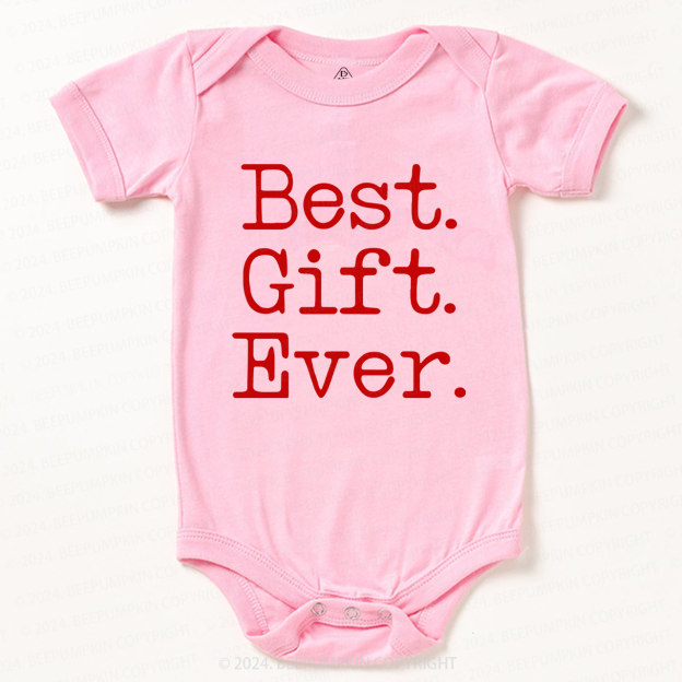 Best Gift Ever Christmas Baby Bodysuit
