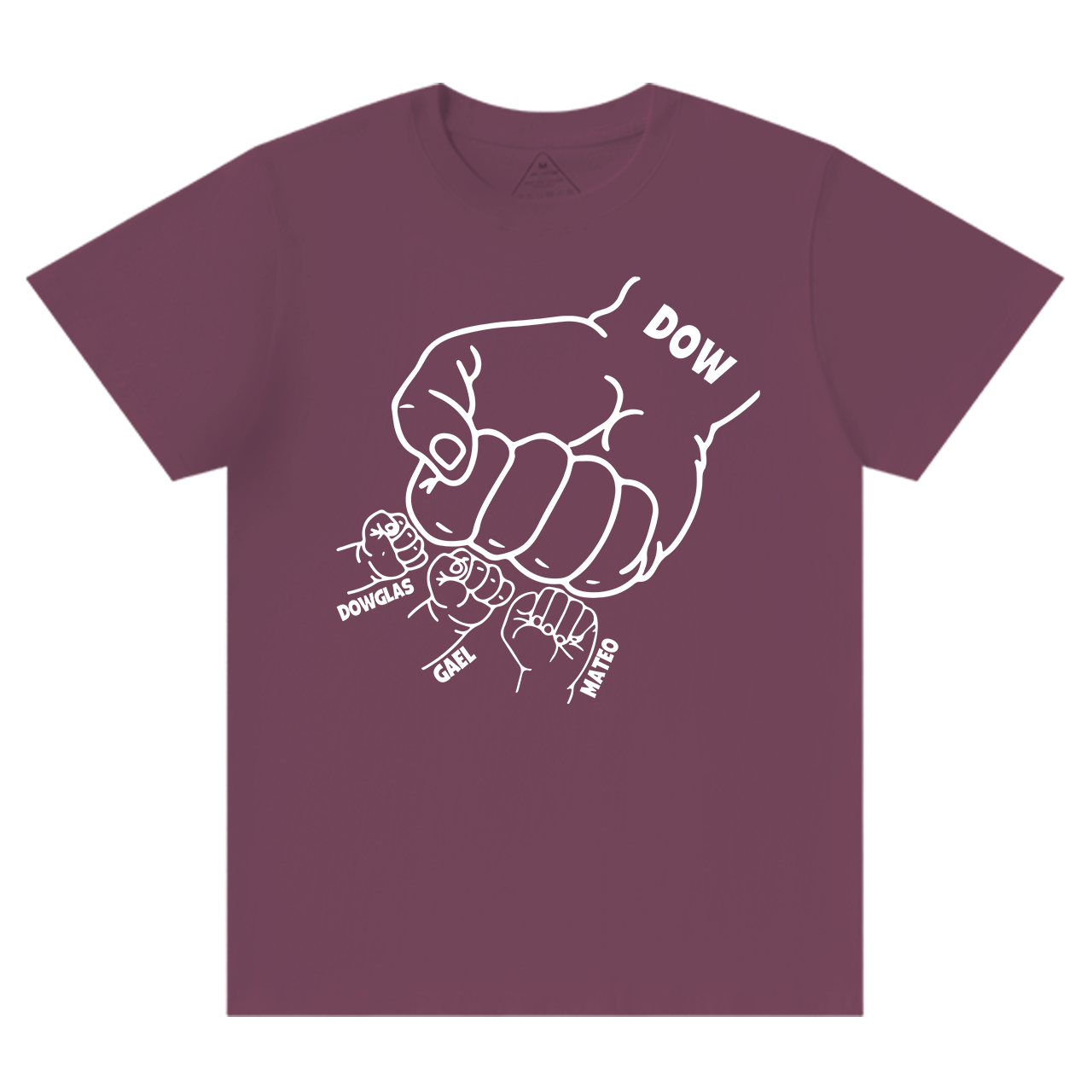 Personalized Dad Raised Fist Hand Dad and me Gift Shirt