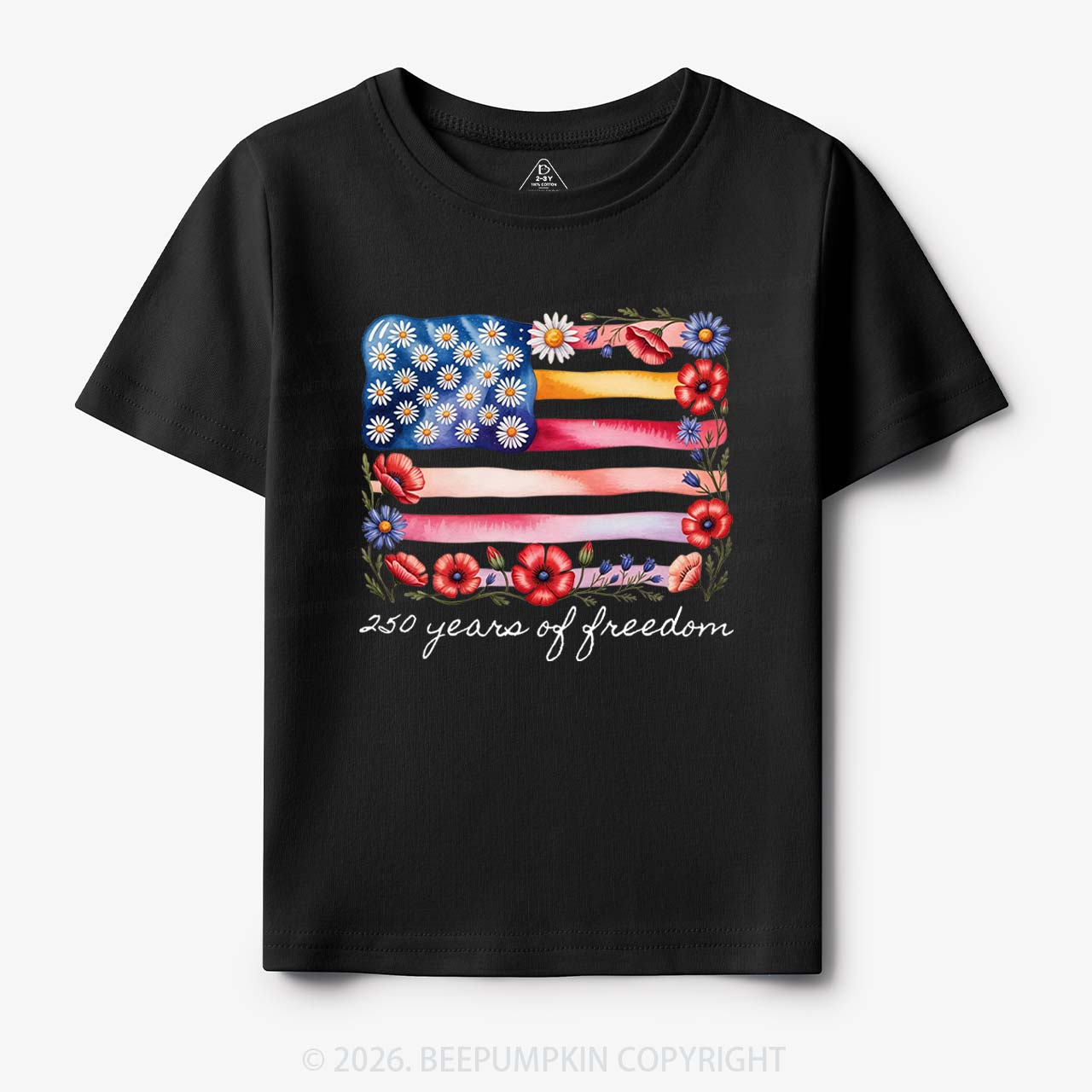 250 Years of Freedom Patriotic Toddler&Kid's Tees