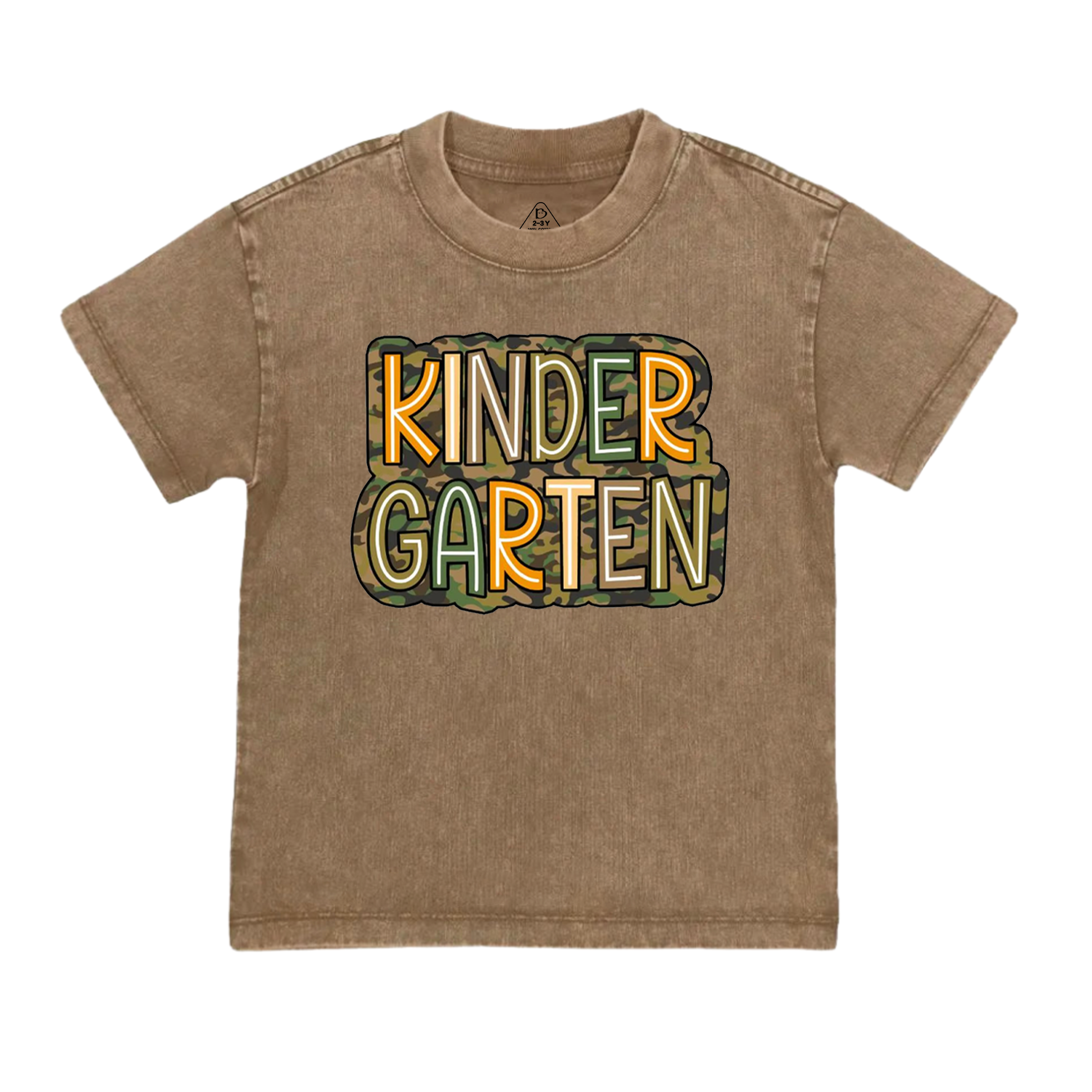 Personalized Camouflage Grade Toddler&Kids Washed Tees