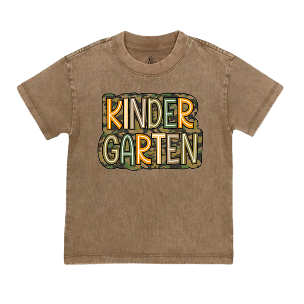 Personalized Camouflage Grade Toddler&Kids Washed Tees