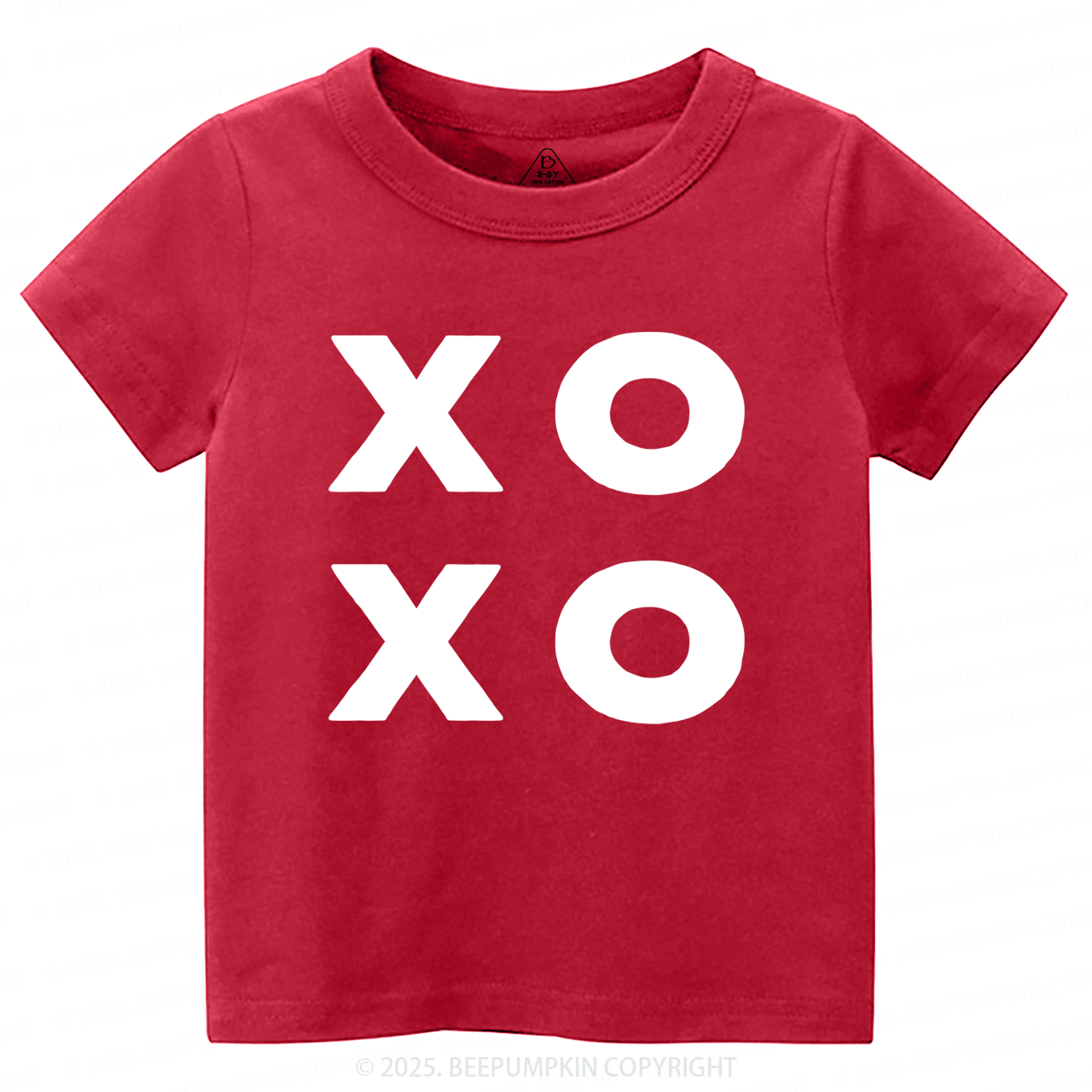 XOXO Valentines Day Toddler&Kids Tees Beepumpkin