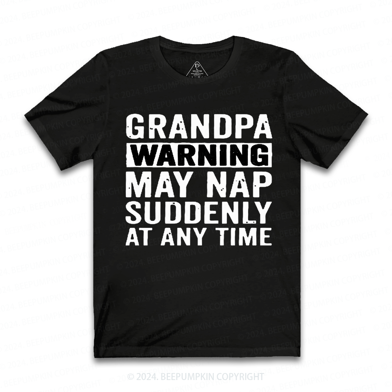 Grandpa Warning May Nap Suddenly At Any Time T-shirt