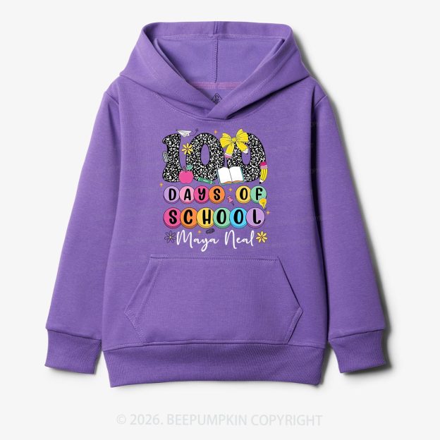 Personalized 100 Days Smarter and Sweeter Toddler&Kid's Hoodies