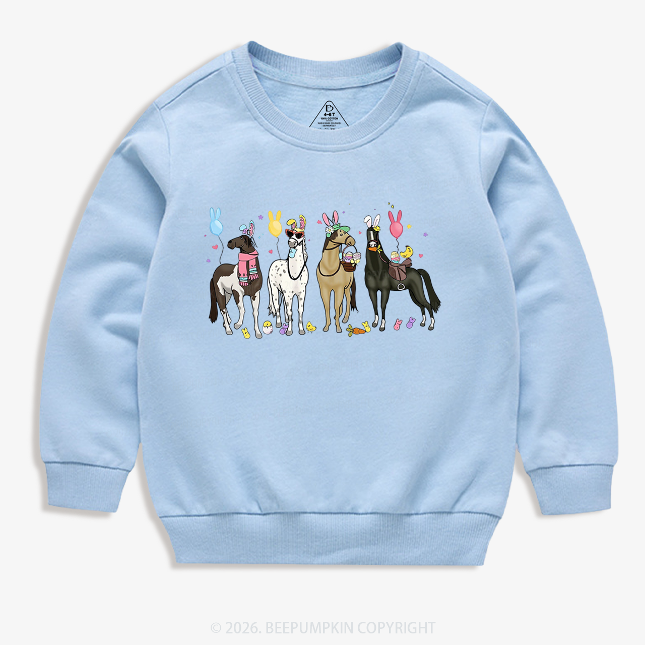 Funny Horse Easte Toddler&Kid's Sweatshirt