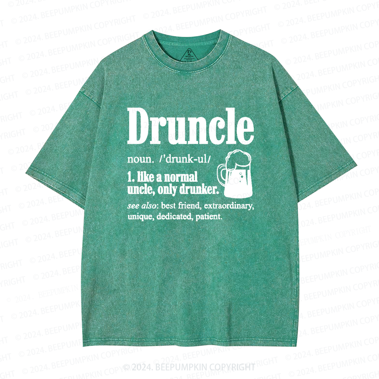 Druncle Like A Normal Uncle Only Drunker Uncle Washed T-Shirts 