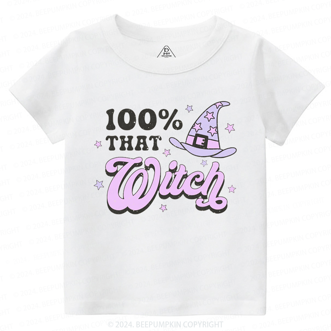 100% That Witch Halloween Toddler&Kids Tees 