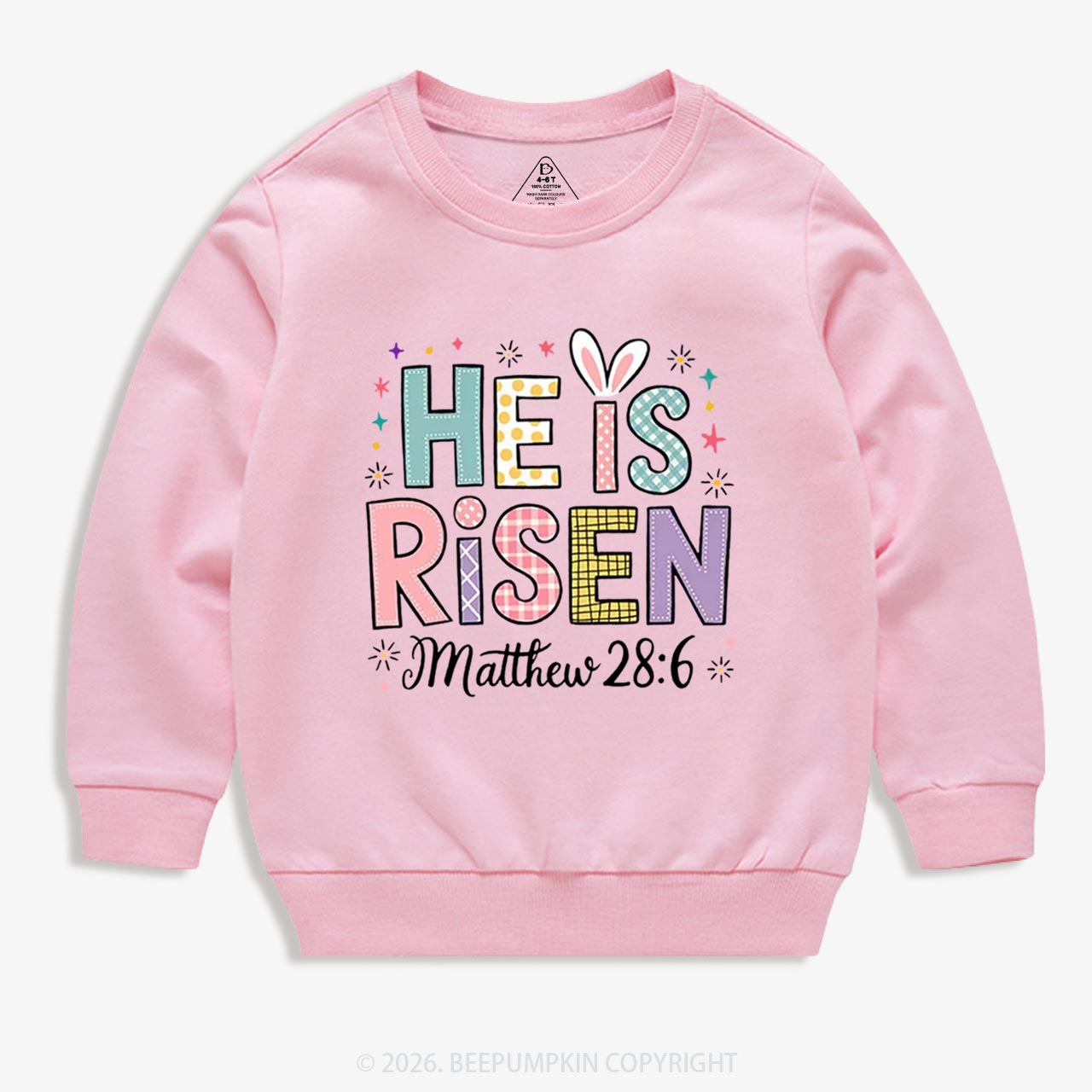 He is Risen Easter Joy Kid's Sweatshirt