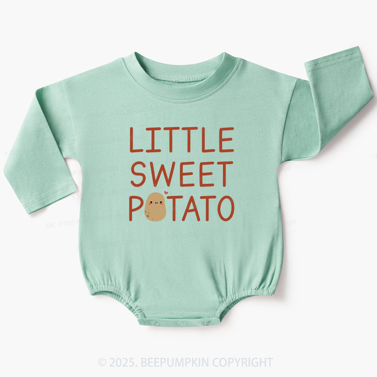 Little Sweet Potato Baby Bubble Romper Beepumpkin