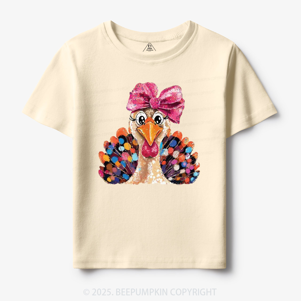 Turkey At The Table Thanksgiving Toddler&Kid's Tees Beepumpkin